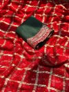 Jk 483 Viscose Bhandej Print Weaving Work Saree